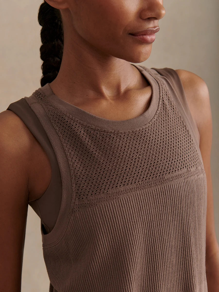 Dayna Seamless Tank - Coffee Quartz