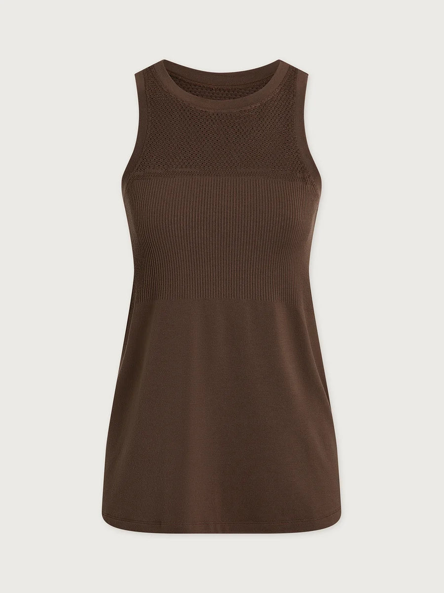 Dayna Seamless Tank - Coffee Quartz
