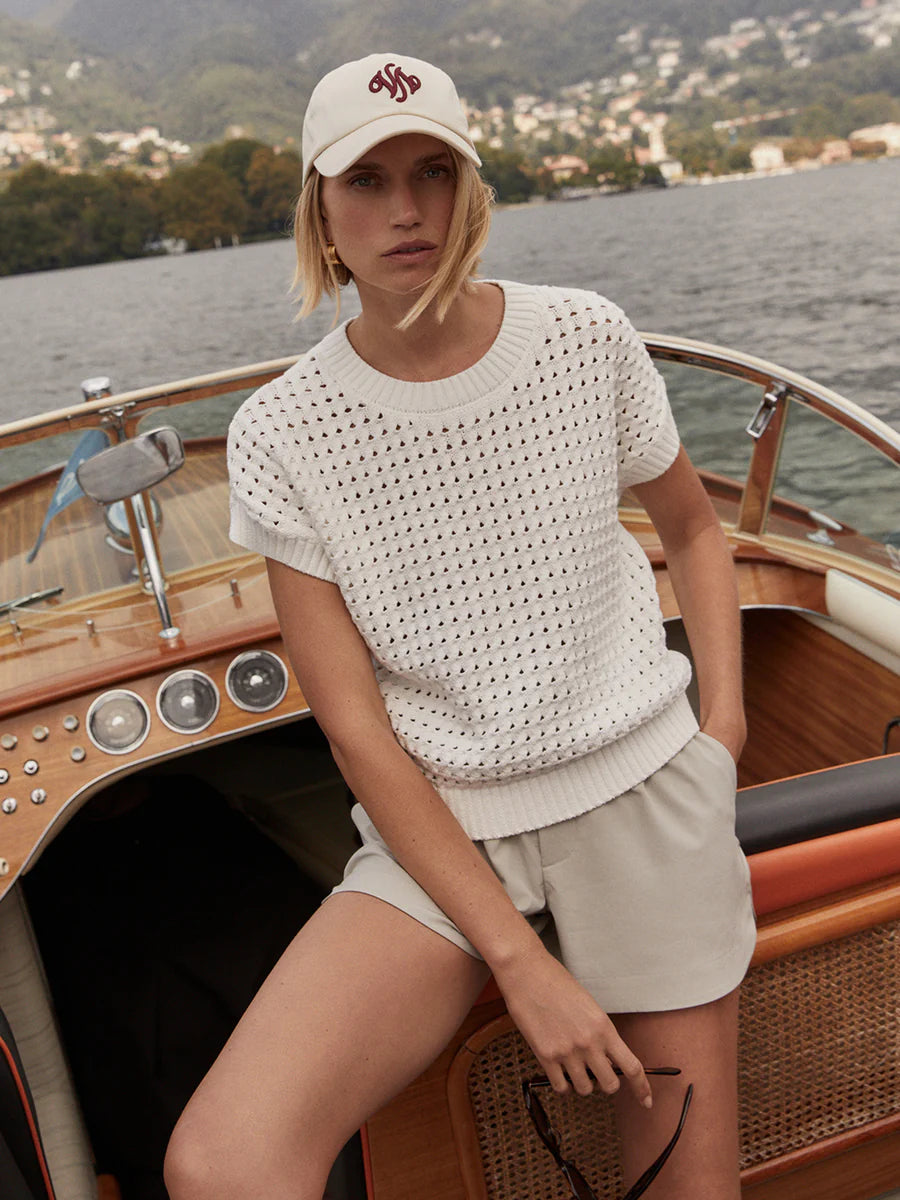 Denny Knit Top - Snow White