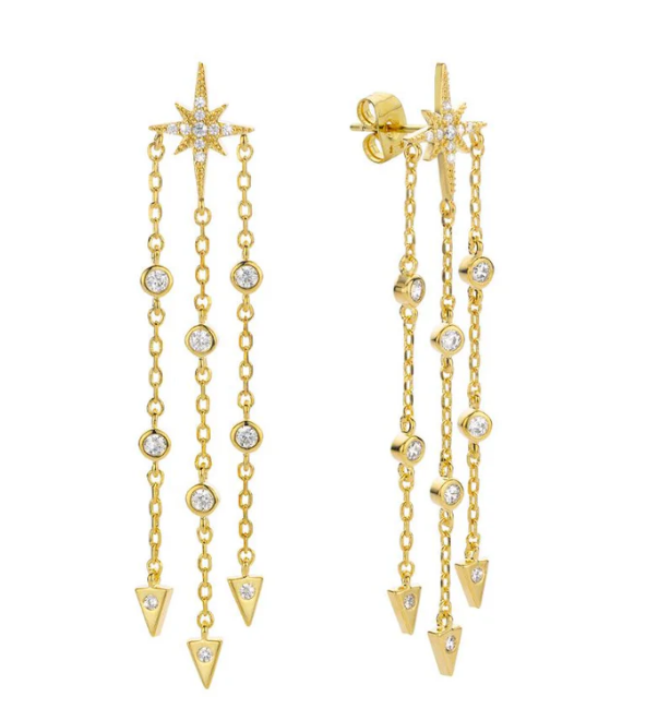Diwali Queen Earrings - Gold-Plated