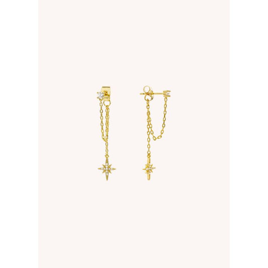 Diwali Rock Earrings - Gold-Plated