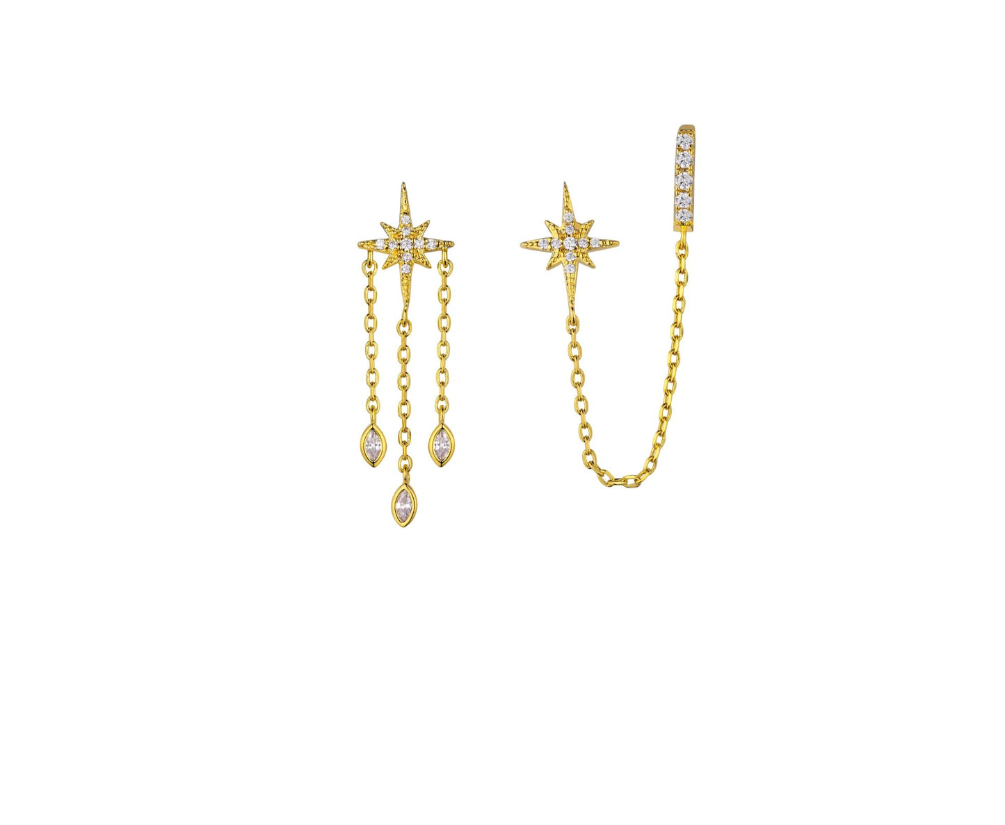 Diwali Sky Earrings - Gold-Plated