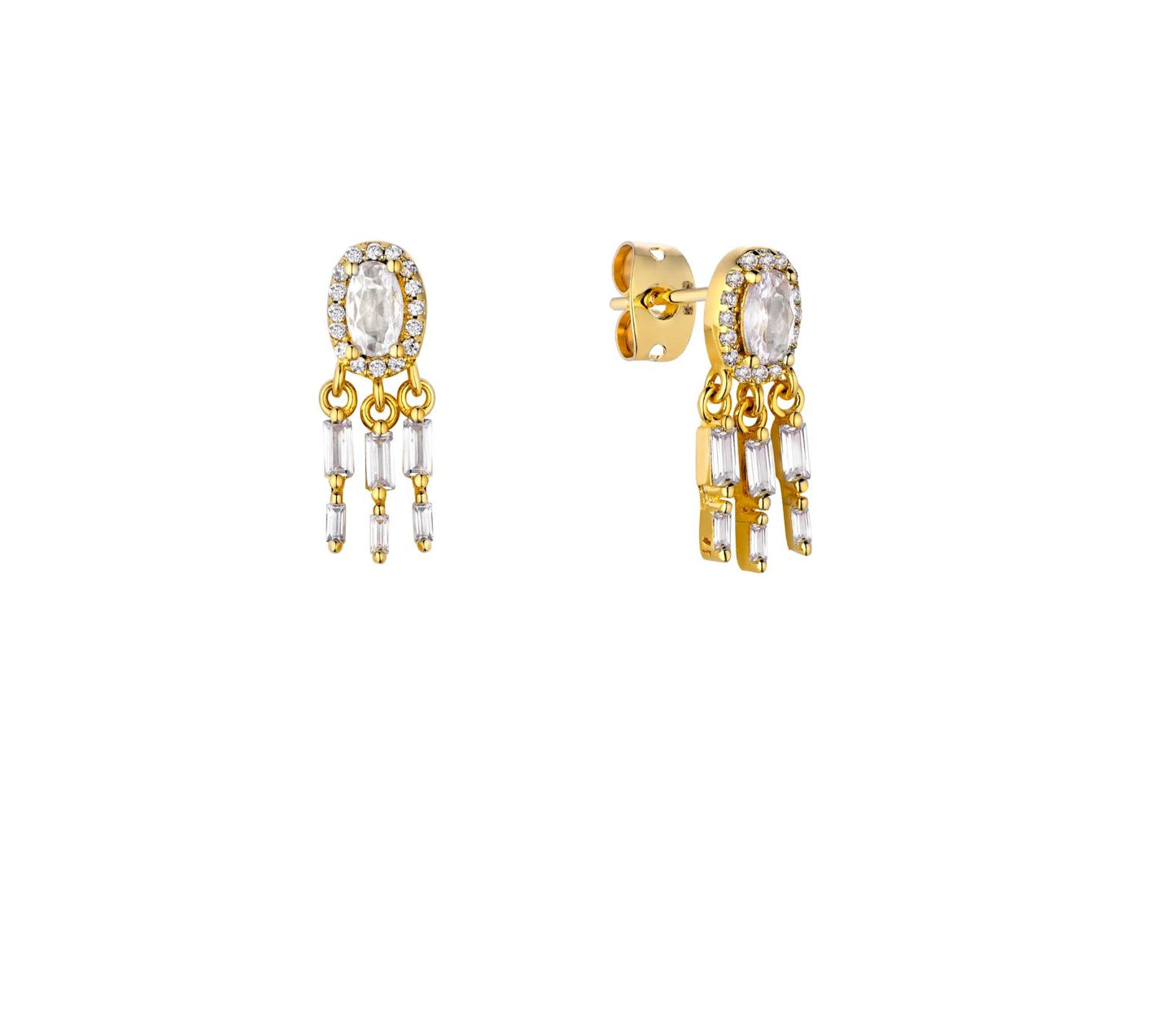 Dynasty River Earrings - Gold-Plated