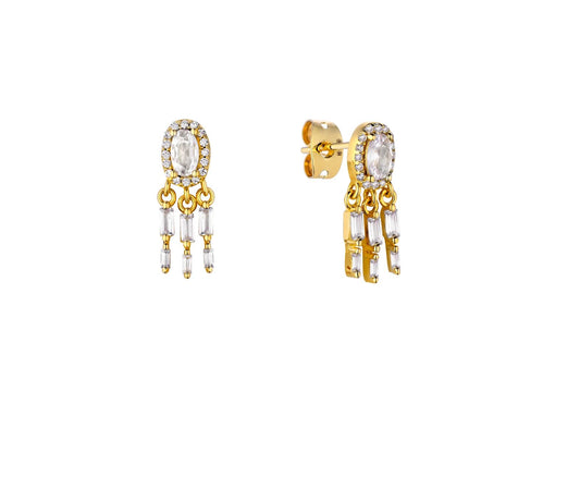 Dynasty River Earrings - Gold-Plated