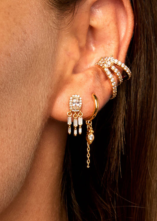 Dynasty River Earrings - Gold-Plated