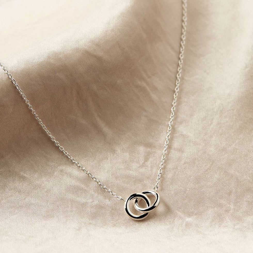 Embrace Silver Necklace - 42cm + ext