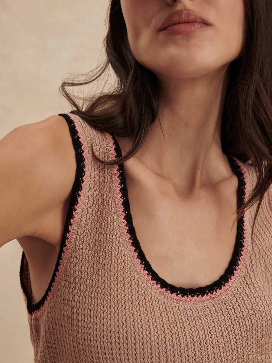Higson Knit Tank - Light Taupe