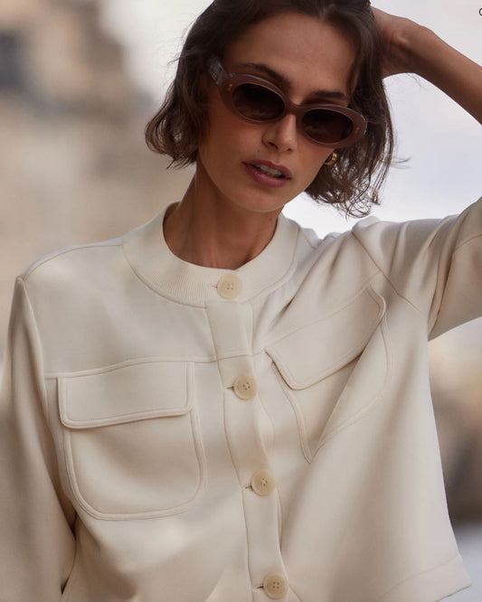 Hartwell Button-Through Sweater - Pristine