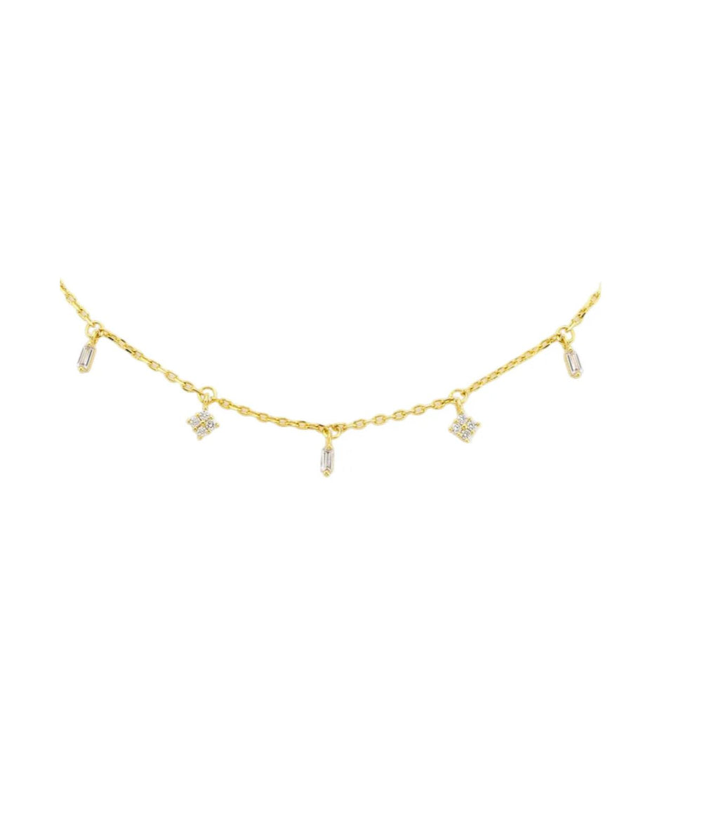 High Line Necklace Gold Plated