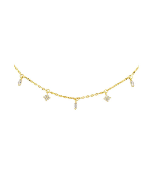 High Line Necklace Gold Plated