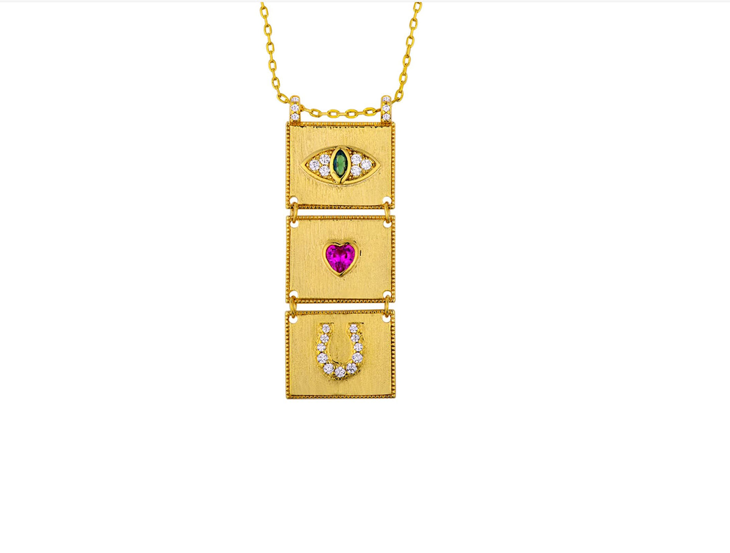 I Love You Necklace - Gold Plated
