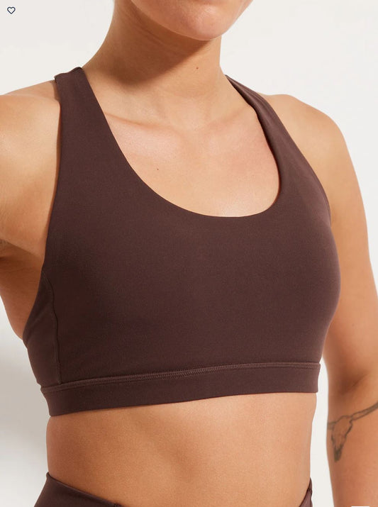 In Motion Racer Bra - Chocolate