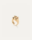 Pinky Woven Square Signet Ring