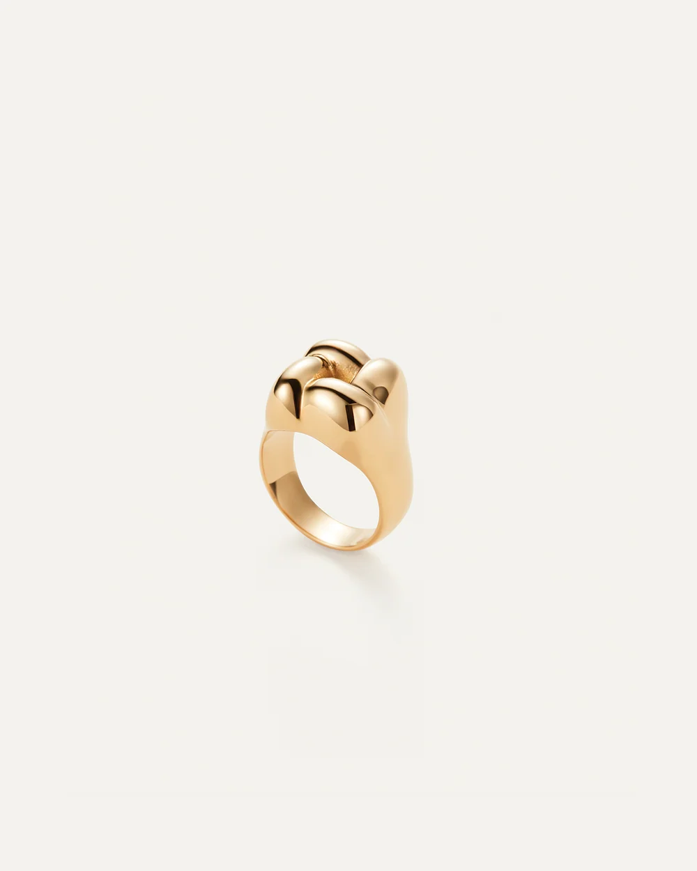 Pinky Woven Square Signet Ring