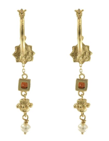 Jeanne Earrings With Garnet 5