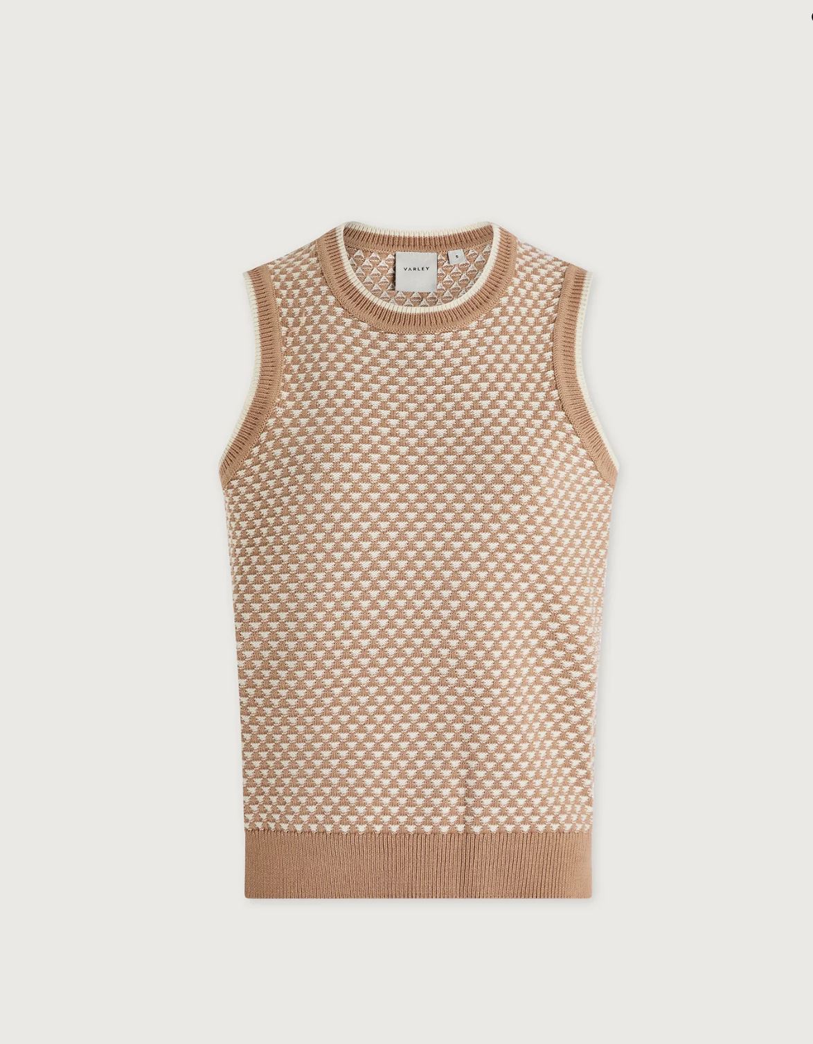 Jenson Stitch Knit Tank - Light Taupe