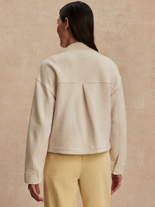 Khai Cropped Jacket - Birch  Marl