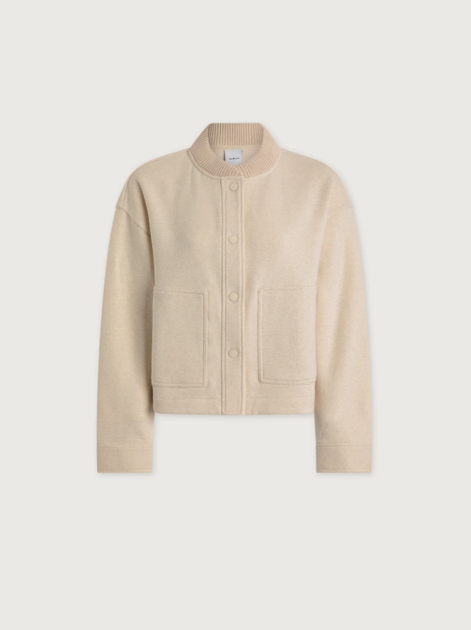 Khai Cropped Jacket - Birch  Marl
