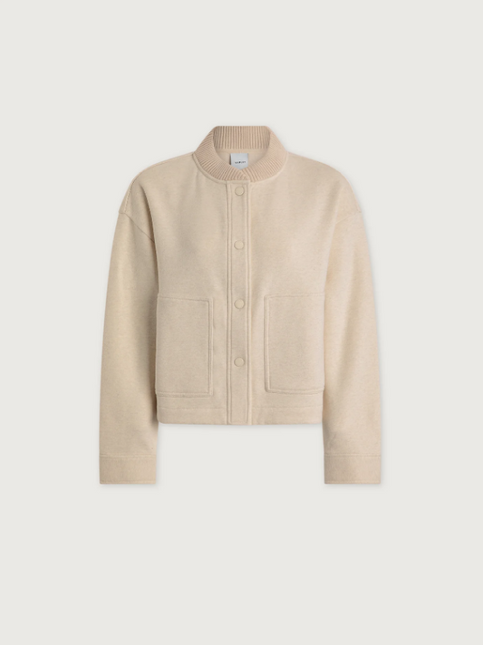 Khai Cropped Jacket - Birch  Marl