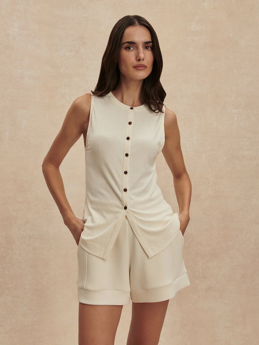 Latia Button-Through Tank - Birch