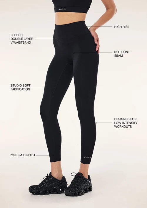 Signature 7/8 Legging - Black