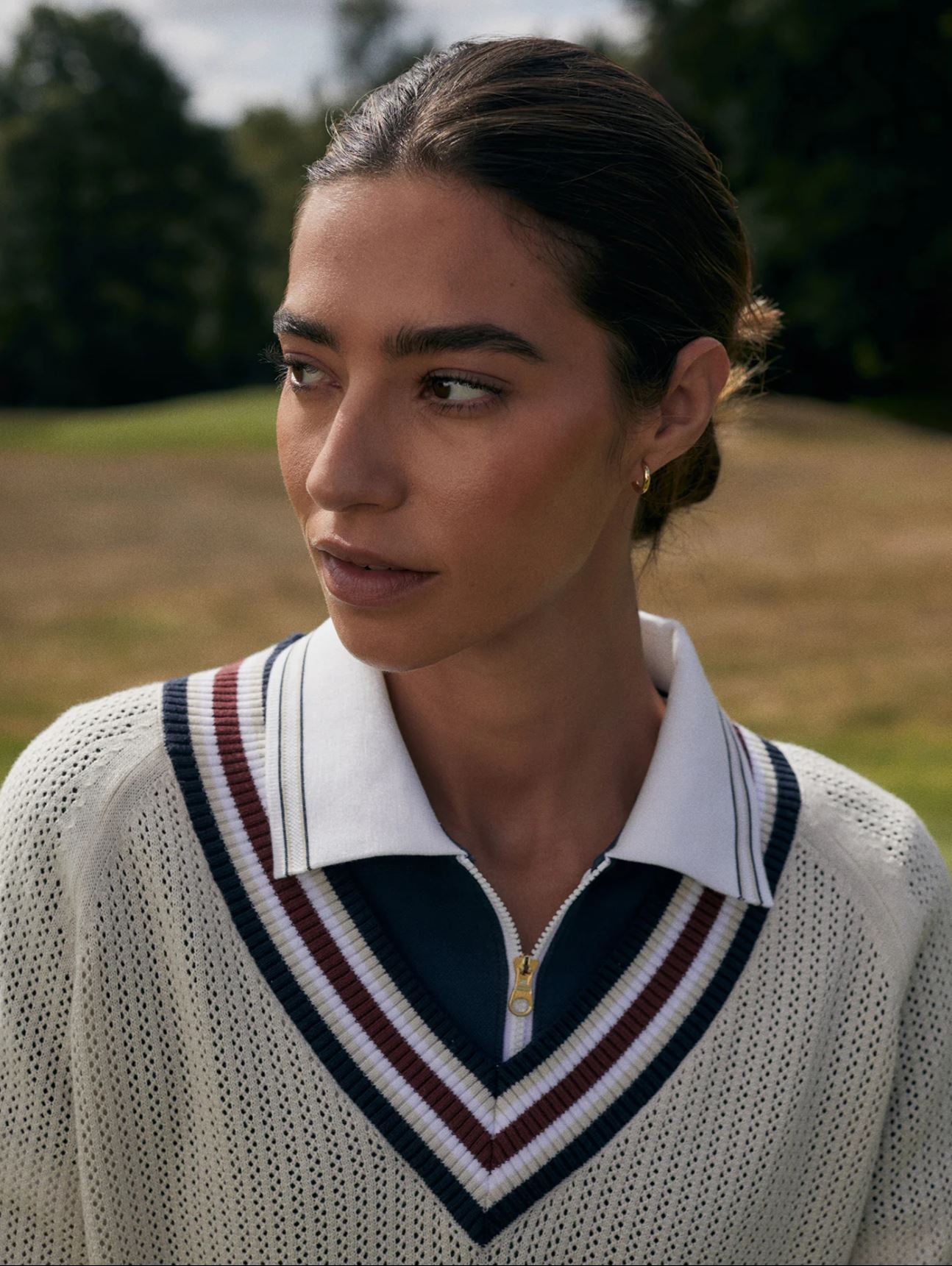 Maurice V Neck Sweater - Oat Milk