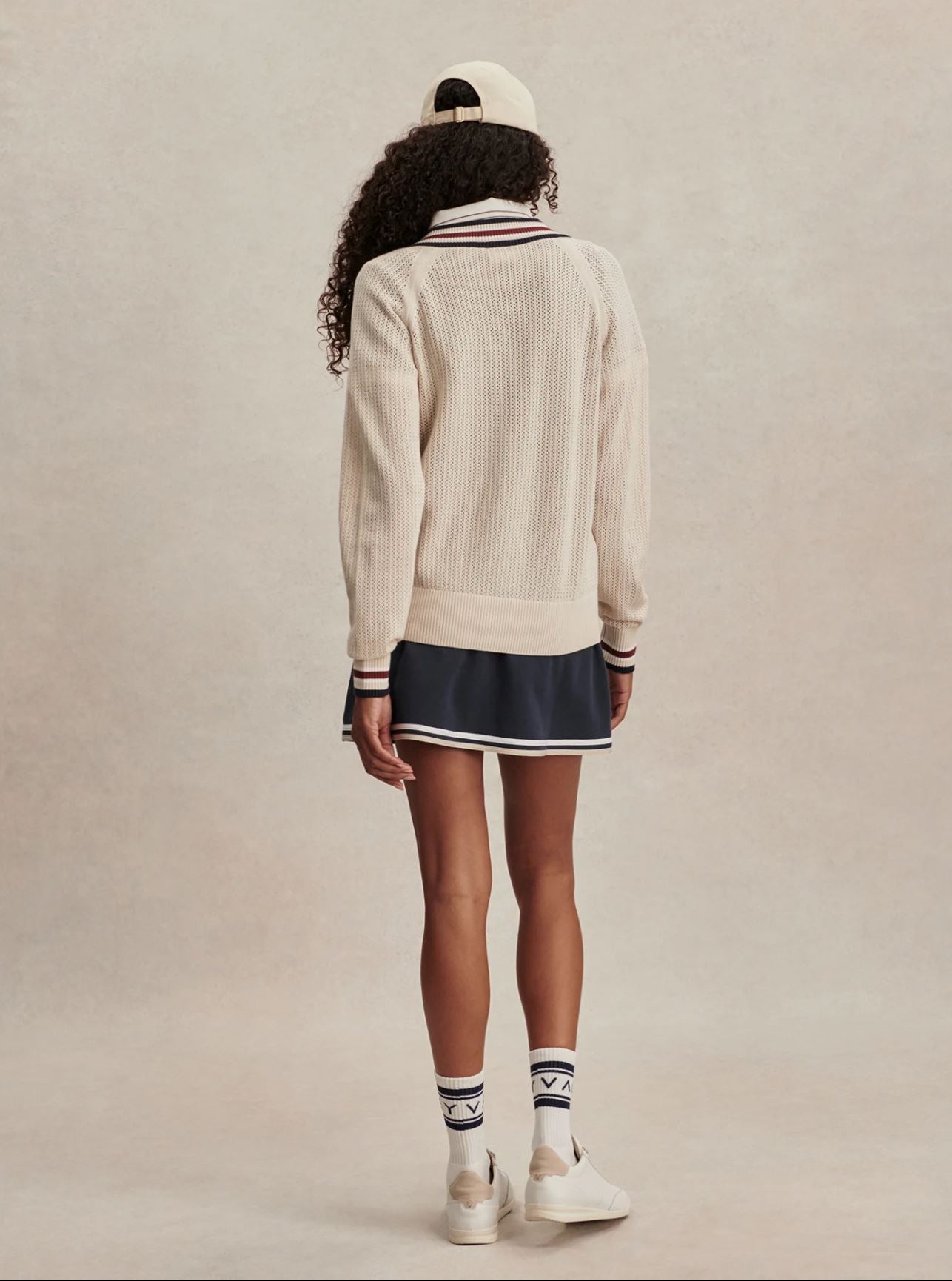 Maurice V Neck Sweater - Oat Milk