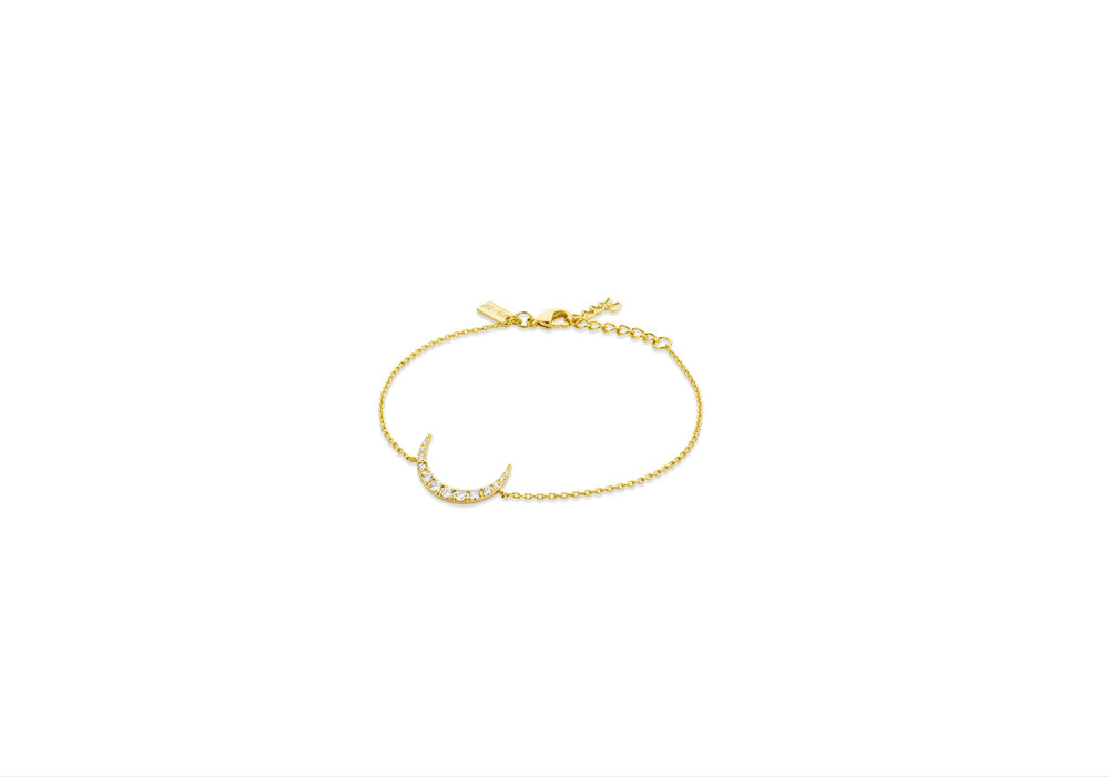 Moon Bracelet - Gold Plated