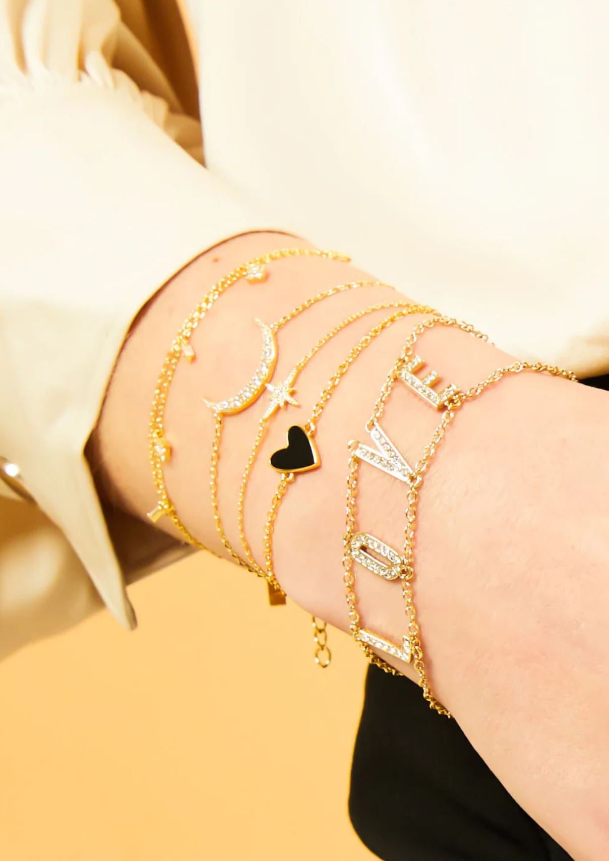 Moon Bracelet - Gold Plated