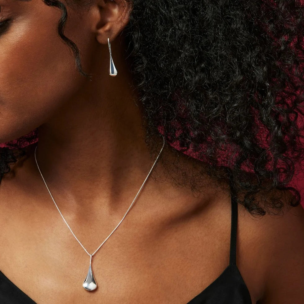 My Silent Tears Silver Earring