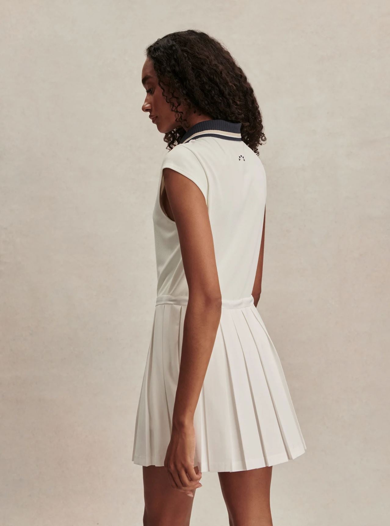 Nico Court Dress 32 - White/ Blue Nights