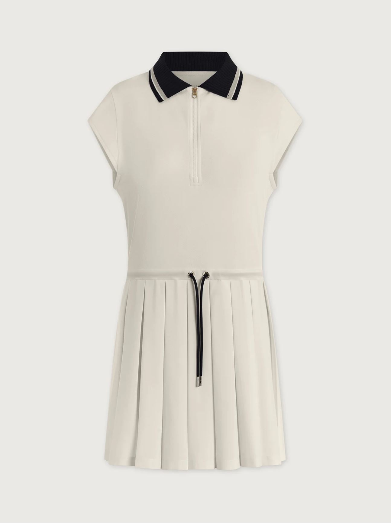 Nico Court Dress 32 - White/ Blue Nights