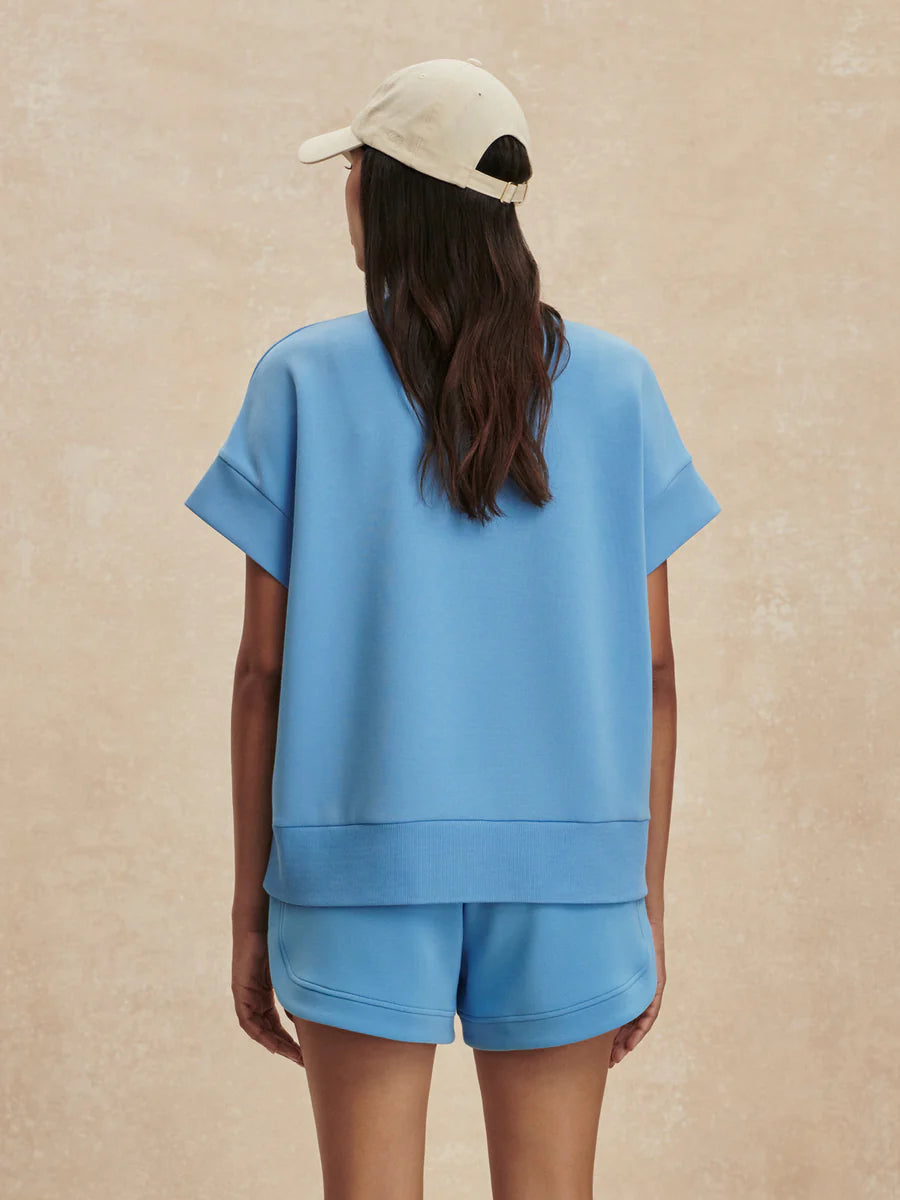 Ritchie Short Sleeve Sweat - Azure Blue