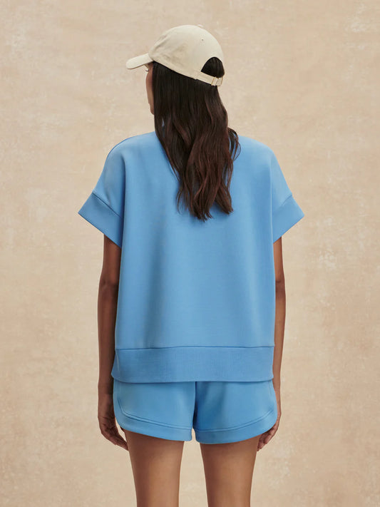 Ritchie Short Sleeve Sweat - Azure Blue