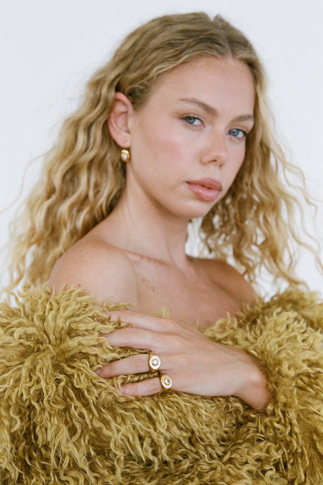 Heritage Drop Earrings - Gold/Clear