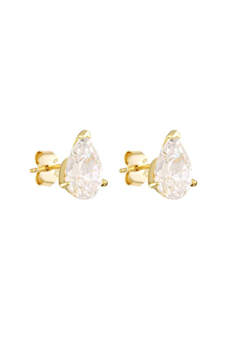 Pear Studs (2ct) - Gold