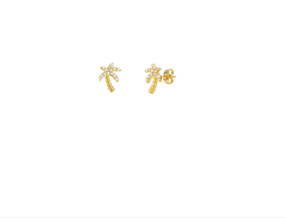Palms Earrings - Gold-Plated