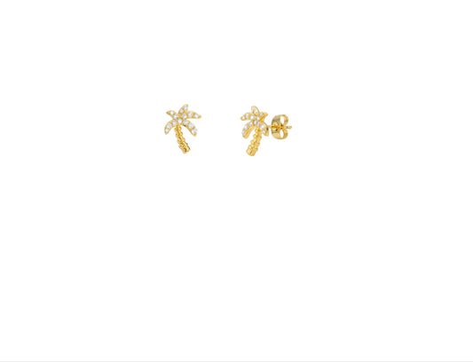 Palms Earrings - Gold-Plated