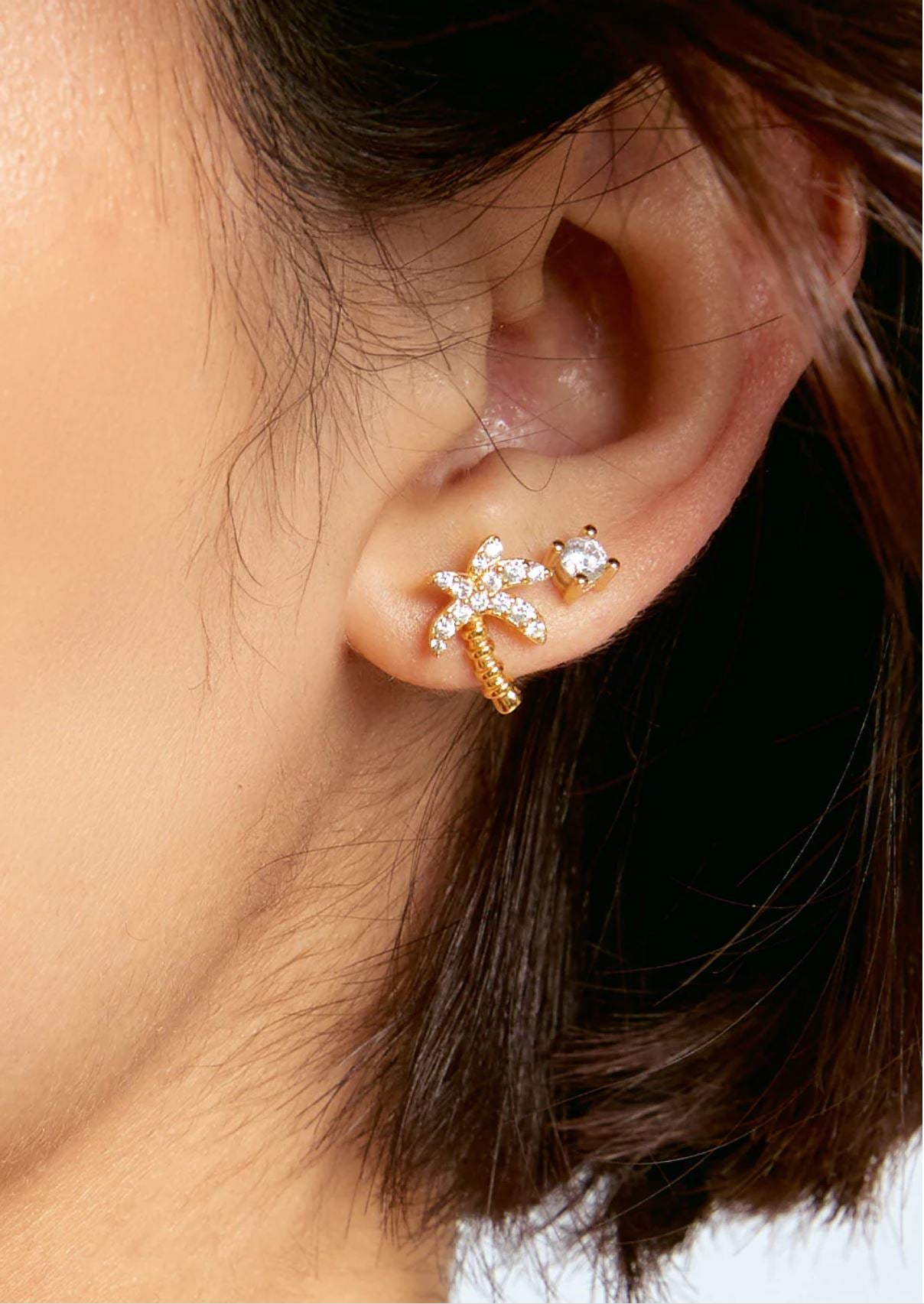 Palms Earrings - Gold-Plated