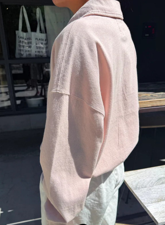 Polo Sweatshirt - Baby Pink