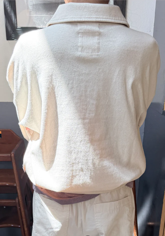 Polo Sweatshirt - Naturel