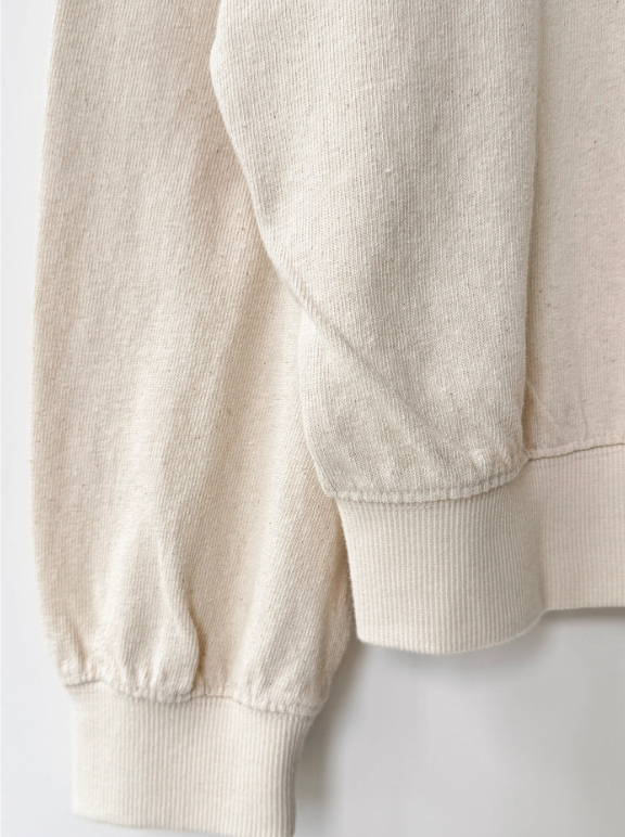 Polo Sweatshirt - Naturel