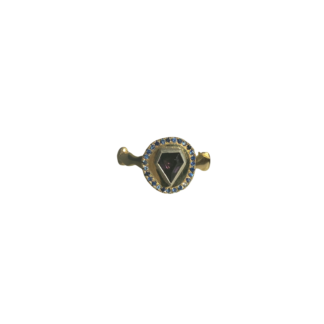 Solid Gold 9k Diamond Shaped Signet Ring