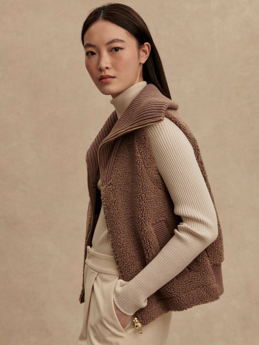 Aspen Gilet - Ash Taupe