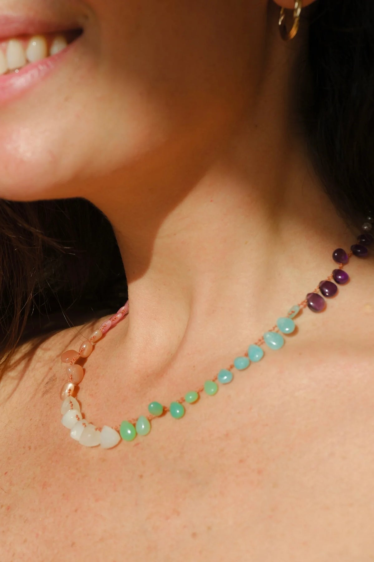 Rainbow Necklace - Multi-Stone