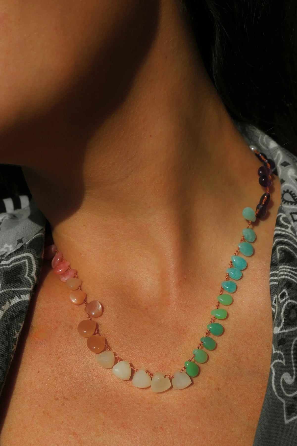 Rainbow Necklace - Multi-Stone
