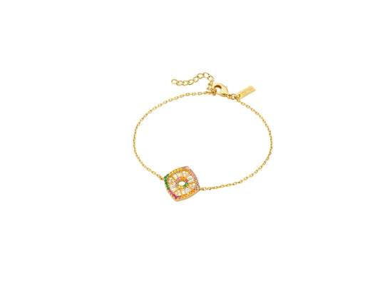 Rainbow Square Bracelet