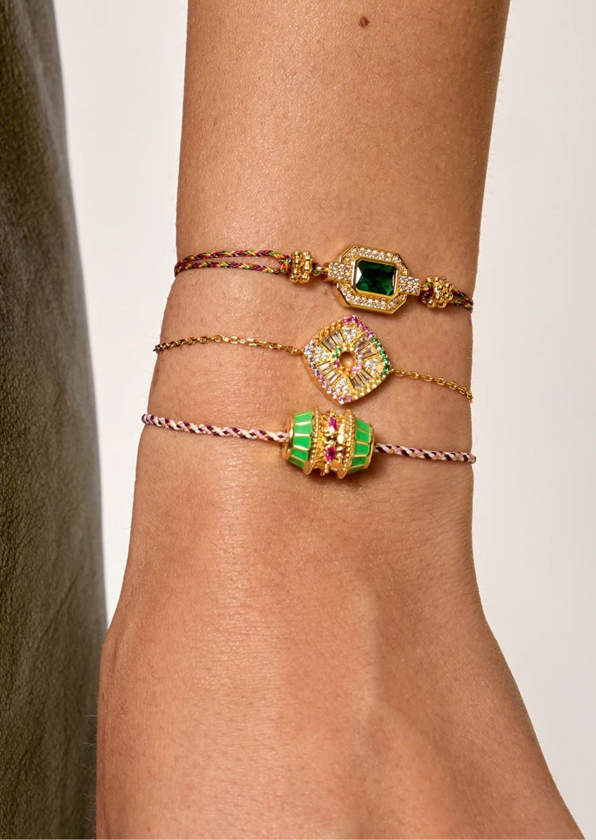 Rainbow Square Bracelet