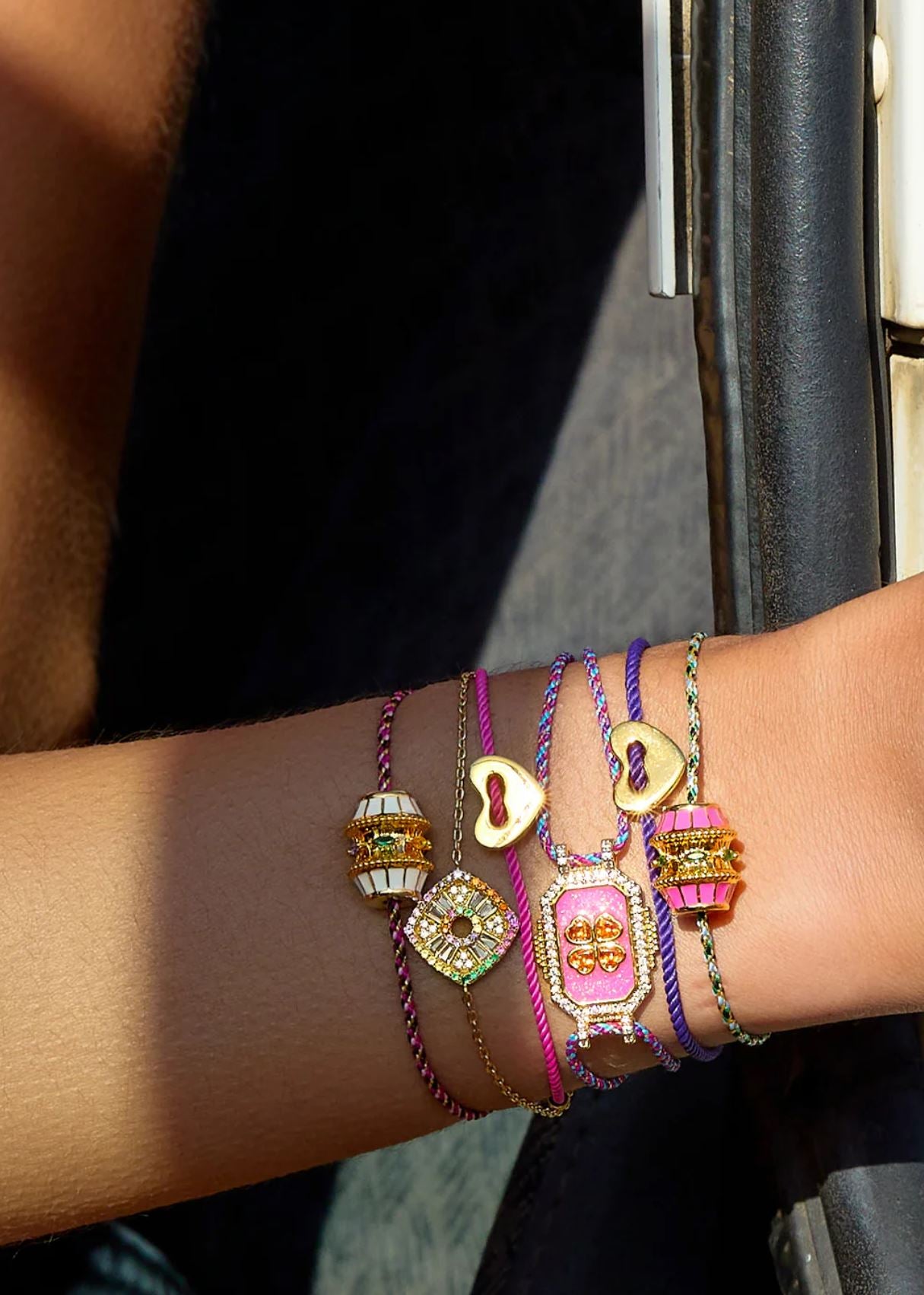 Rainbow Square Bracelet