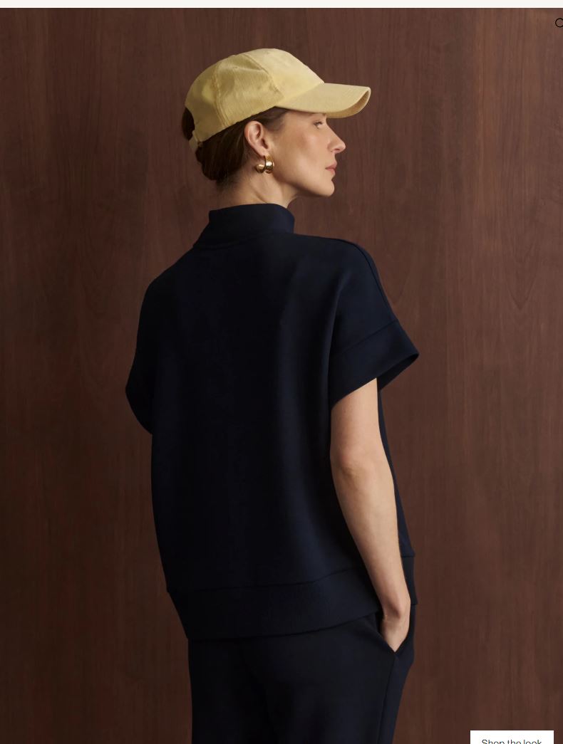 Ritchie Short Sleeve Sweat - Navy